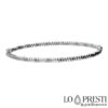 Bracciale rigido in oro bianco 18kt lavorazione martellata