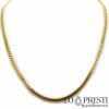 Collana maglia groumette in oro giallo 18kt maglia piena massiccia ordinabile in vari pesi e misure