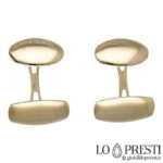 Gemelli in oro giallo 18kt con particolare satinato,pesonalizzabili tramite incisione.Certificato di garanzia e confezione regalo.