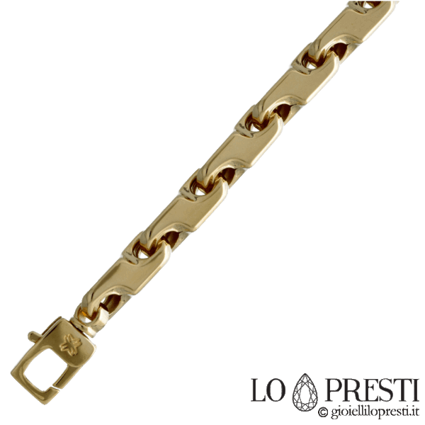 collana uomo vistosa oro giallo 18 kt tendenza moda