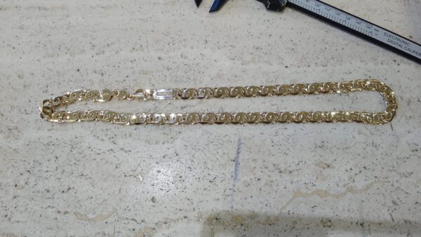 Collana maglia groumette in oro giallo 18kt maglia piena disponibile o ordinabile in varie misure e pesi, il peso è riferito alla misura 60 cm