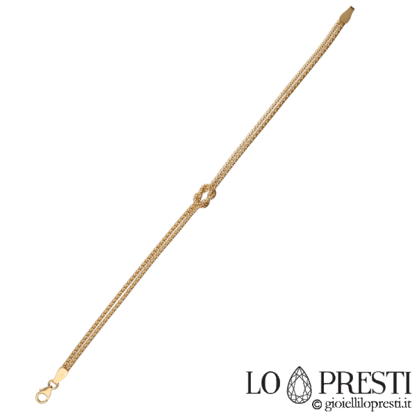 Bracciale donna faschion in oro giallo 18kt. Certificato di garanzia e confezione regalo.