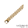 bracciale uomo semirigido in oro giallo 18kt maglia pantera