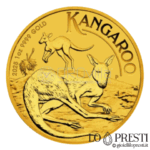 100 Dollari Canguro 2025 moneta d'oro coniata dalla Zecca australiana